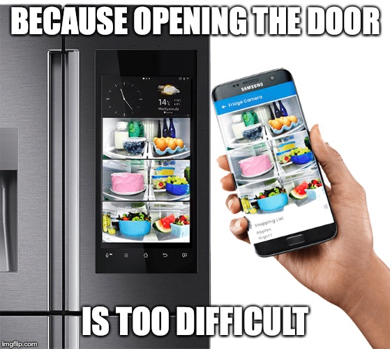 BECAUSE OPENING THE DOOR; IS TOO DIFFICULT | made w/ Imgflip meme maker