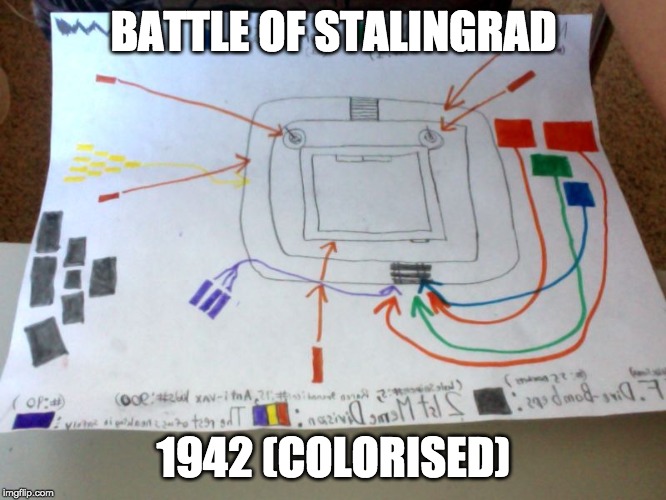 BATTLE OF STALINGRAD; 1942 (COLORISED) | image tagged in colorized | made w/ Imgflip meme maker