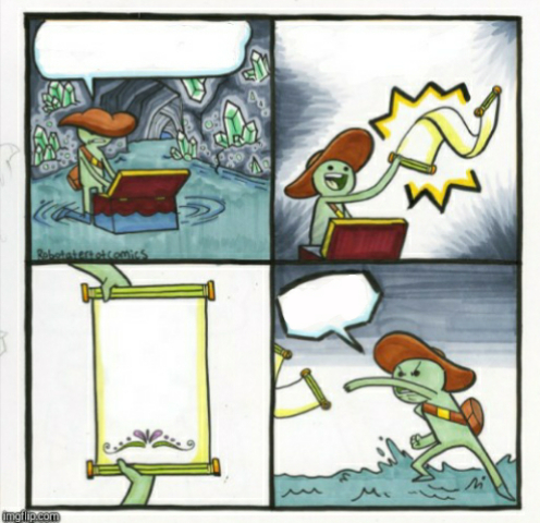 The Scroll of Truth Blank Blank Meme Template