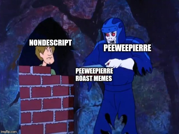 Shaggy in trouble | NONDESCRIPT; PEEWEEPIERRE; PEEWEEPIERRE ROAST MEMES | image tagged in shaggy in trouble | made w/ Imgflip meme maker