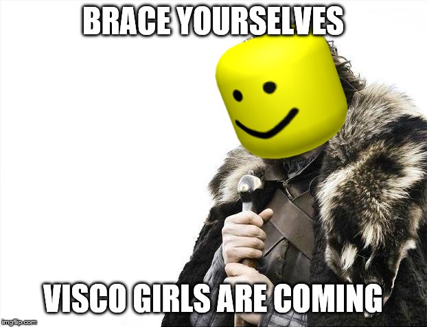 Brace Yourselves X is Coming Meme | BRACE YOURSELVES; VISCO GIRLS ARE COMING | image tagged in memes,brace yourselves x is coming | made w/ Imgflip meme maker