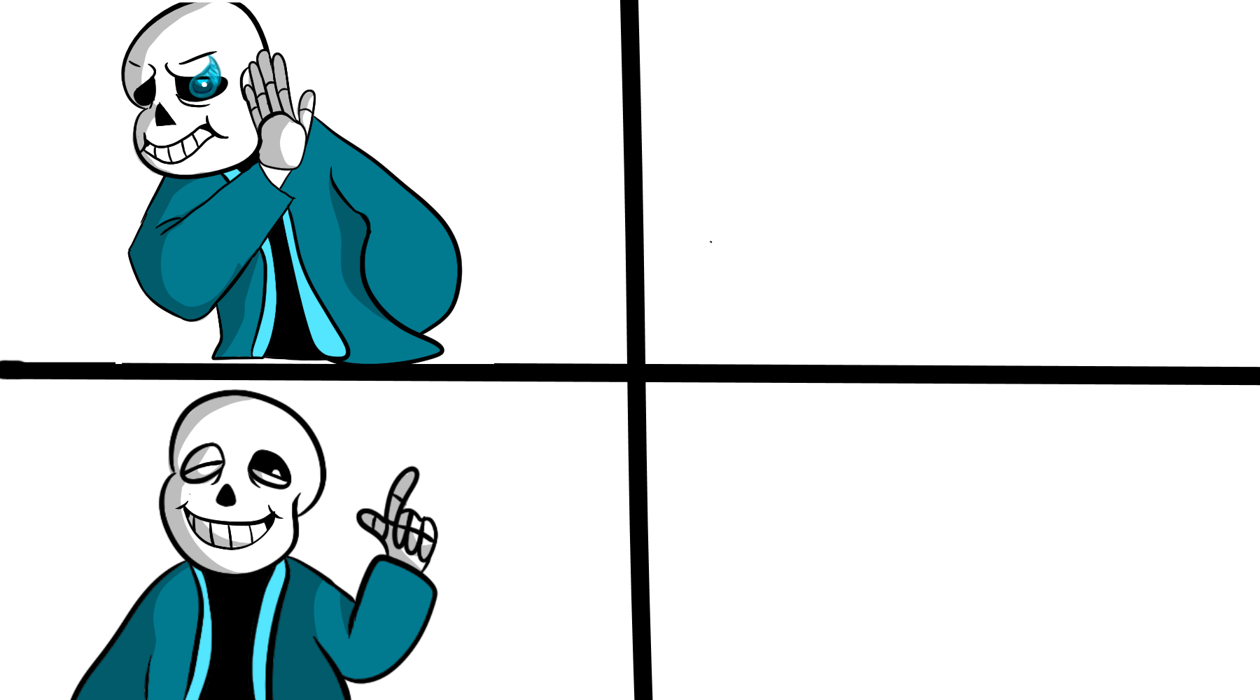 High Quality Sans drake Blank Meme Template