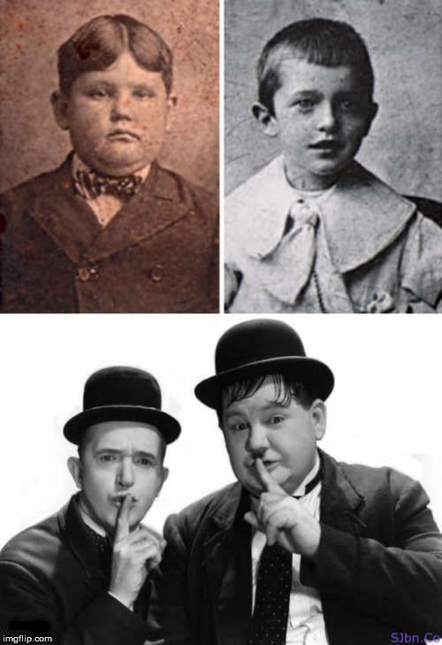 image tagged in laurel and hardy,boys | made w/ Imgflip meme maker