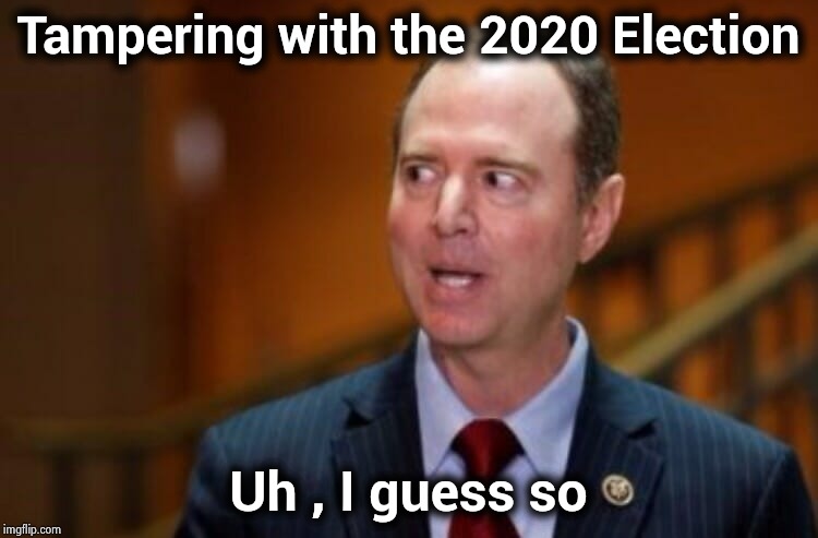 Adam Schiff | Tampering with the 2020 Election Uh , I guess so | image tagged in adam schiff | made w/ Imgflip meme maker