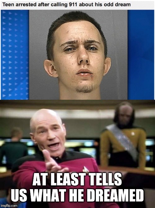 AT LEAST TELLS US WHAT HE DREAMED | image tagged in memes,picard wtf | made w/ Imgflip meme maker