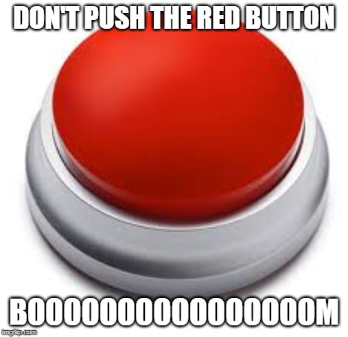sweaty red button meme