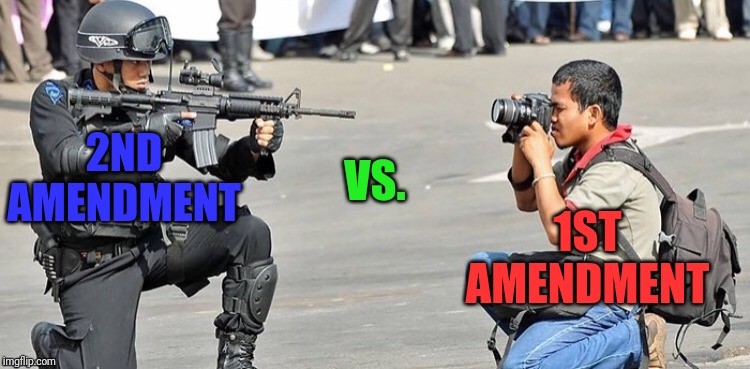 2ND AMENDMENT 1ST AMENDMENT VS. | made w/ Imgflip meme maker