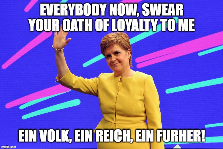 EVERYBODY NOW, SWEAR YOUR OATH OF LOYALTY TO ME; EIN VOLK, EIN REICH, EIN FURHER! | made w/ Imgflip meme maker