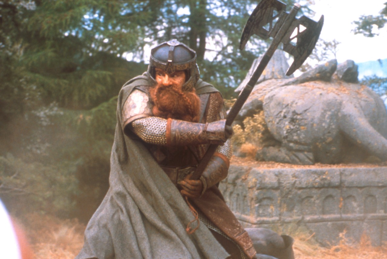 High Quality Gimli wielding axe Blank Meme Template