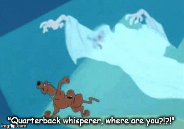 "Quarterback whisperer, where are you?!?!" | image tagged in gifs | made w/ Imgflip video-to-gif maker