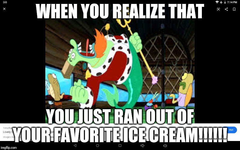 Why Me?! | WHEN YOU REALIZE THAT; YOU JUST RAN OUT OF YOUR FAVORITE ICE CREAM!!!!!! | image tagged in freaking out | made w/ Imgflip meme maker