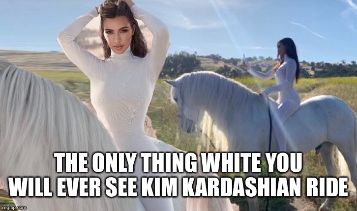 Image tagged in blank white template,kim kardashian in bed - Imgflip