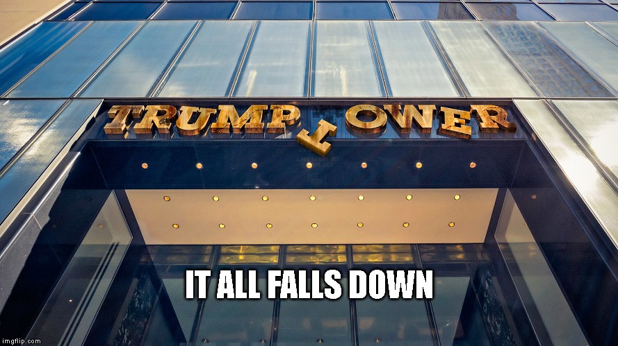 Fake Billionaire Files Bankruptcy After Impeachment | IT ALL FALLS DOWN | image tagged in impeach trump,criminal,conman,liar,bankruptcy,traitor | made w/ Imgflip meme maker