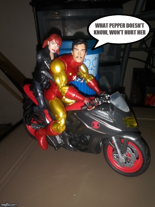 Marvel Legends | WHAT PEPPER DOESN'T KNOW, WON'T HURT HER | image tagged in marvel legends | made w/ Imgflip meme maker