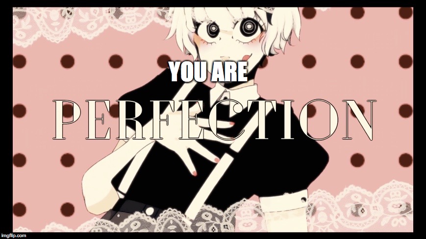 perfection | YOU ARE | image tagged in perfection | made w/ Imgflip meme maker