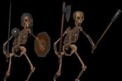 Skeleton war Blank Meme Template