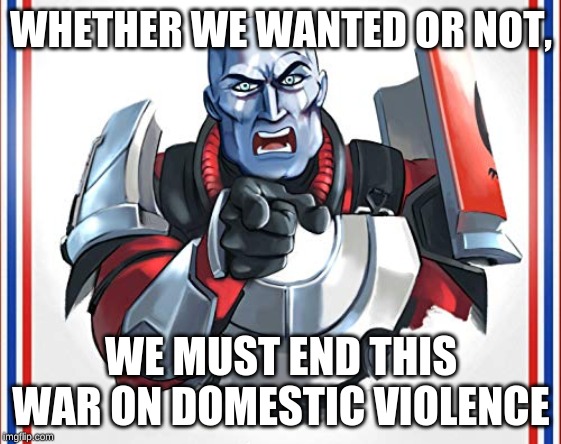 Zavala needs you guardian | WHETHER WE WANTED OR NOT, WE MUST END THIS WAR ON DOMESTIC VIOLENCE | image tagged in zavala needs you guardian | made w/ Imgflip meme maker