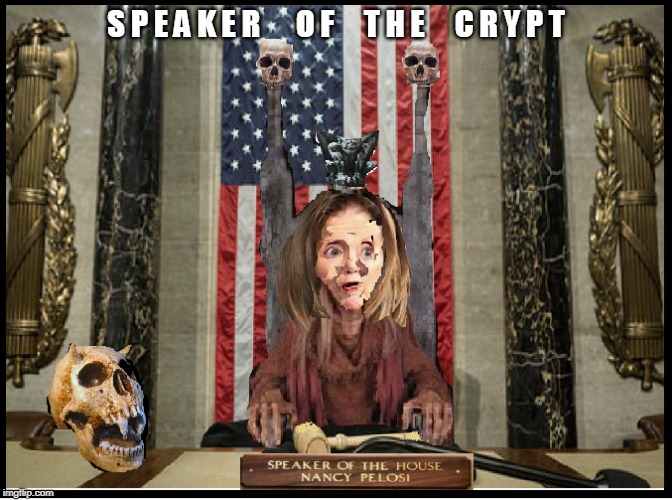 Nancy Pelosi | S P E A K E R      O F     T H E     C R Y P T | image tagged in nancy pelosi | made w/ Imgflip meme maker
