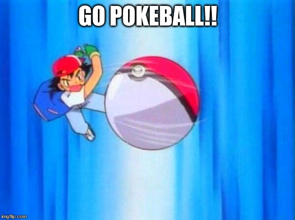 I choose you! | GO POKEBALL!! | image tagged in i choose you | made w/ Imgflip meme maker