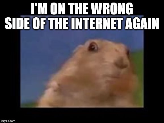 I'M ON THE WRONG SIDE OF THE INTERNET AGAIN | made w/ Imgflip meme maker