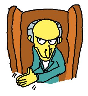 The Simpsons-Mr. Burns Blank Meme Template