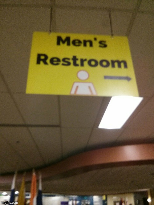 The worst restroom direction sign goes to... | image tagged in lol,funny memes,funny,haha | made w/ Imgflip meme maker