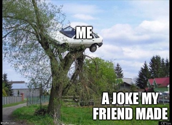 Secure Parking Meme | ME; A JOKE MY FRIEND MADE | image tagged in memes,secure parking | made w/ Imgflip meme maker