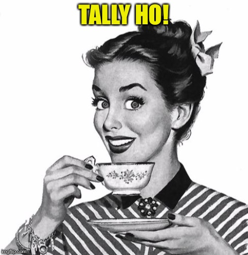 Vintage coffee | TALLY HO! | image tagged in vintage coffee | made w/ Imgflip meme maker