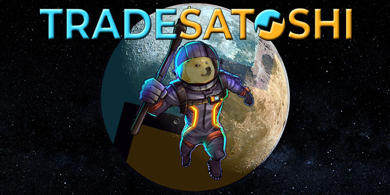 Tradesatoshi DOGE to the Moon Blank Meme Template