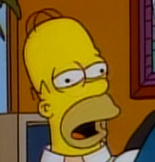 Weirdass Homer Blank Meme Template