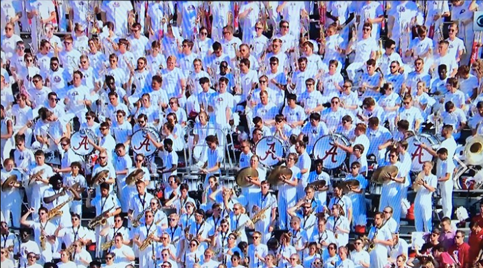 Marching Band in the stands Blank Meme Template
