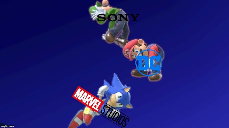 sonic beating up the mario bros | image tagged in sonic beating up the mario bros | made w/ Imgflip meme maker