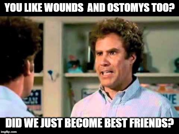 Did We Just Become Best Friends Mustang | YOU LIKE WOUNDS  AND OSTOMYS TOO? DID WE JUST BECOME BEST FRIENDS? | image tagged in did we just become best friends mustang | made w/ Imgflip meme maker