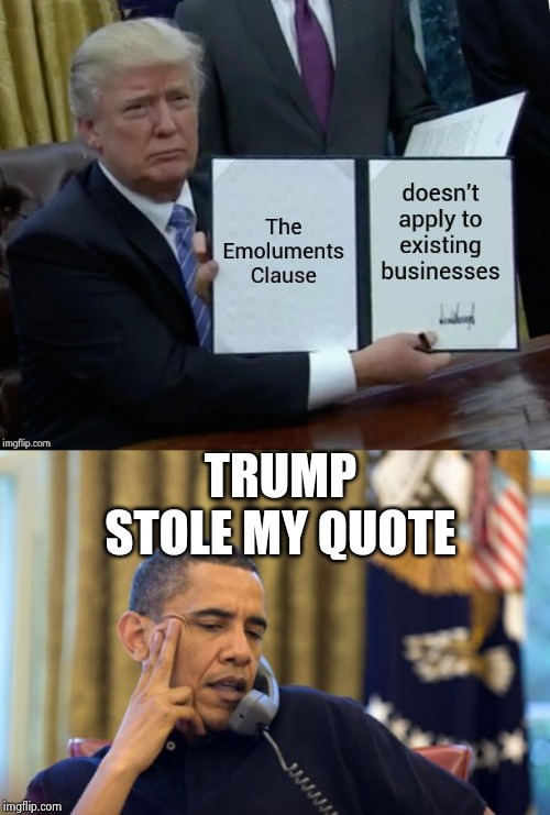 2 sets of rules , 2 sets of laws | TRUMP STOLE MY QUOTE | image tagged in memes,no i cant obama,liberal bias,never trump,morons | made w/ Imgflip meme maker