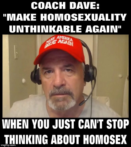 image tagged in lgbtq,homosexual,coach,trump supporters,bigot,gay | made w/ Imgflip meme maker