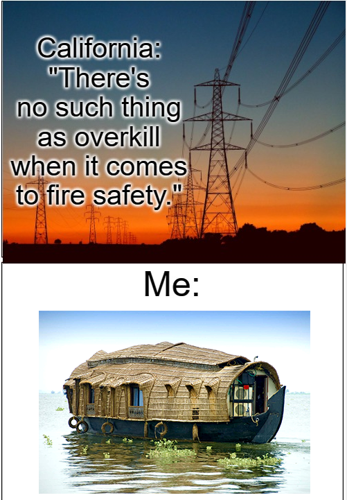 High Quality Power outage to prevent California fires Blank Meme Template