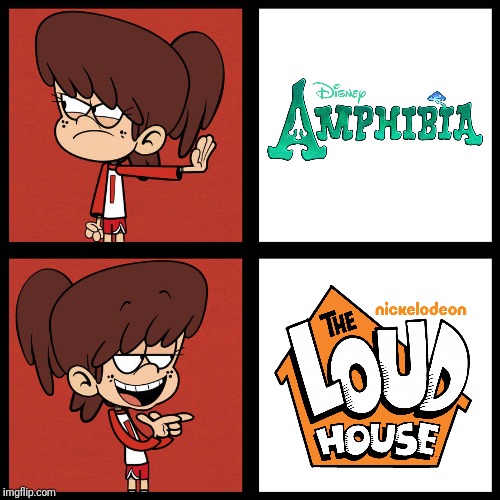 Would you prefer? | image tagged in memes,funny,the loud house,amphibia,hotline bling,funny memes | made w/ Imgflip meme maker