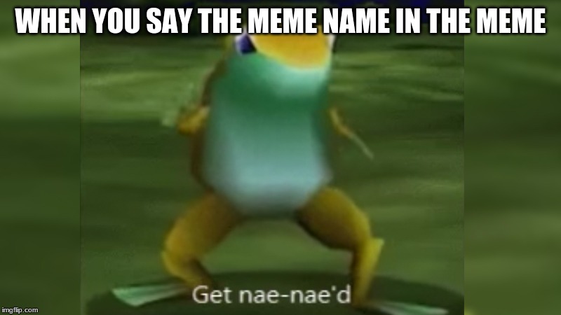 nae naed | WHEN YOU SAY THE MEME NAME IN THE MEME | image tagged in nae naed | made w/ Imgflip meme maker
