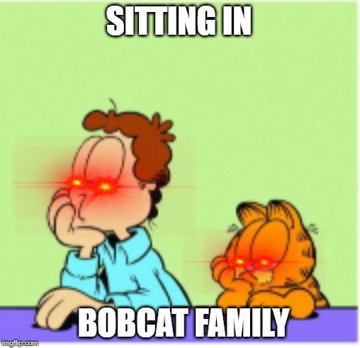 Waiting | SITTING IN; BOBCAT FAMILY | image tagged in waiting | made w/ Imgflip meme maker