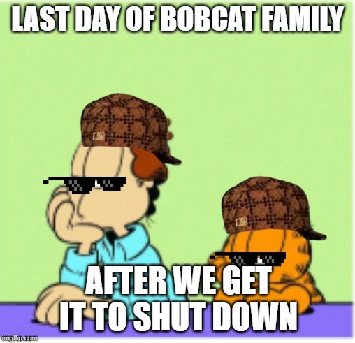 Waiting | LAST DAY OF BOBCAT FAMILY; AFTER WE GET IT TO SHUT DOWN | image tagged in waiting | made w/ Imgflip meme maker