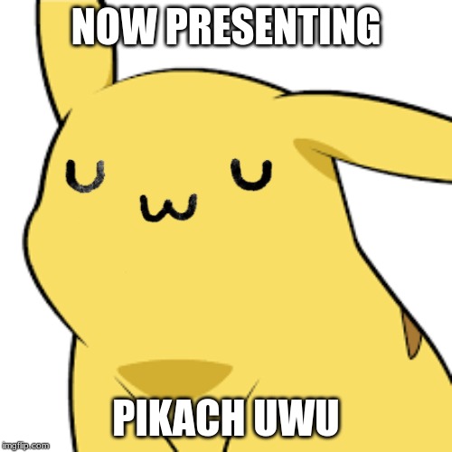 Pikachu what happened? | NOW PRESENTING; PIKACH UWU | image tagged in pikachu,pokemon,uwu,oh no,not funny,surprised pikachu | made w/ Imgflip meme maker