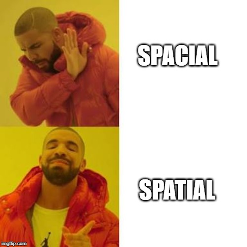 Drake No/Yes | SPACIAL; SPATIAL | image tagged in drake no/yes | made w/ Imgflip meme maker