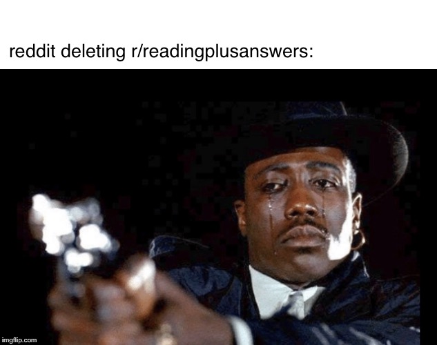 rip r/readingplusanswers | reddit deleting r/readingplusanswers: | image tagged in rip,gone,sad | made w/ Imgflip meme maker