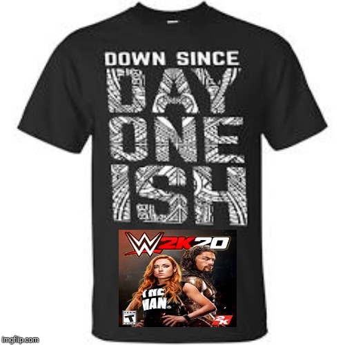 Lovin the new shirt | image tagged in wwe,2k,video games | made w/ Imgflip meme maker