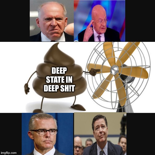 shit fan | DEEP STATE IN DEEP SH!T | image tagged in shit fan | made w/ Imgflip meme maker