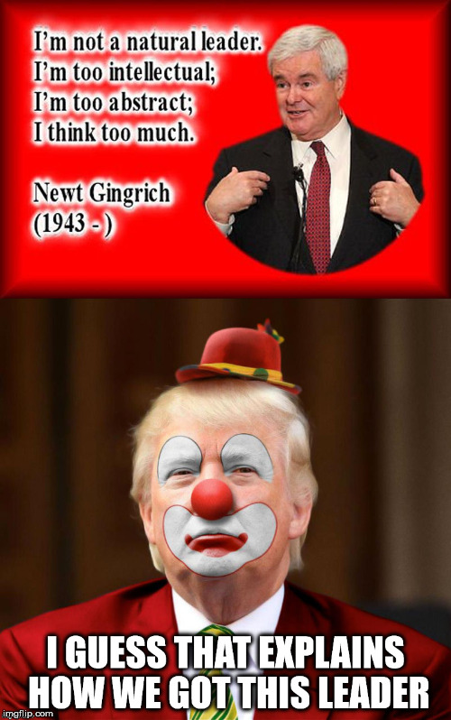 Hasn't changed any since I posted this 2 years ago | * | image tagged in newt gingrich,donald trump,quotes,repost | made w/ Imgflip meme maker