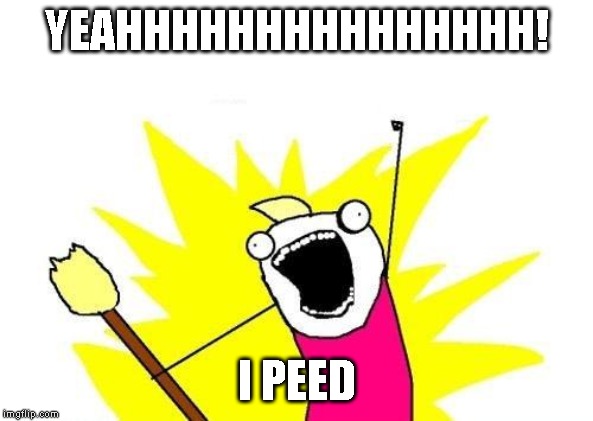 X All The Y | YEAHHHHHHHHHHHHHHH! I PEED | image tagged in memes,x all the y | made w/ Imgflip meme maker