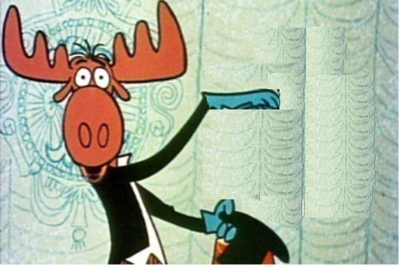 High Quality Rocky and Bullwinkle Hello Blank Meme Template