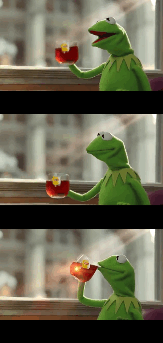 none of my business meme kermit