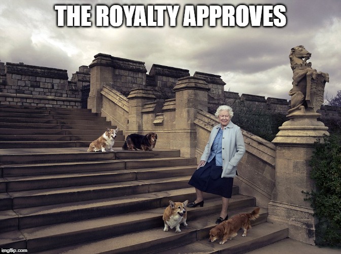 THE ROYALTY APPROVES | made w/ Imgflip meme maker